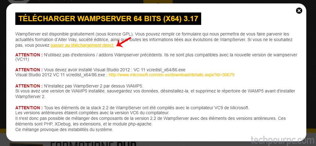 Télécharger Wamp Server pour Windows 10
